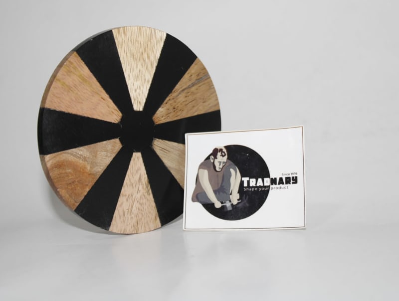 RESIN INLAY COSTER IN SUNRAYS DESIGN — RESIN & WOOD