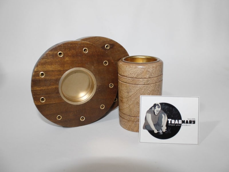 Plate Shape Wooden Incense Holder — WOOD