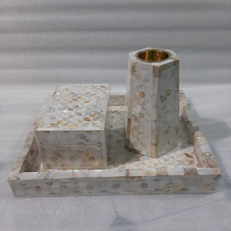 Mother Of Pearl Inlay Incense Burner — MOP & Resin