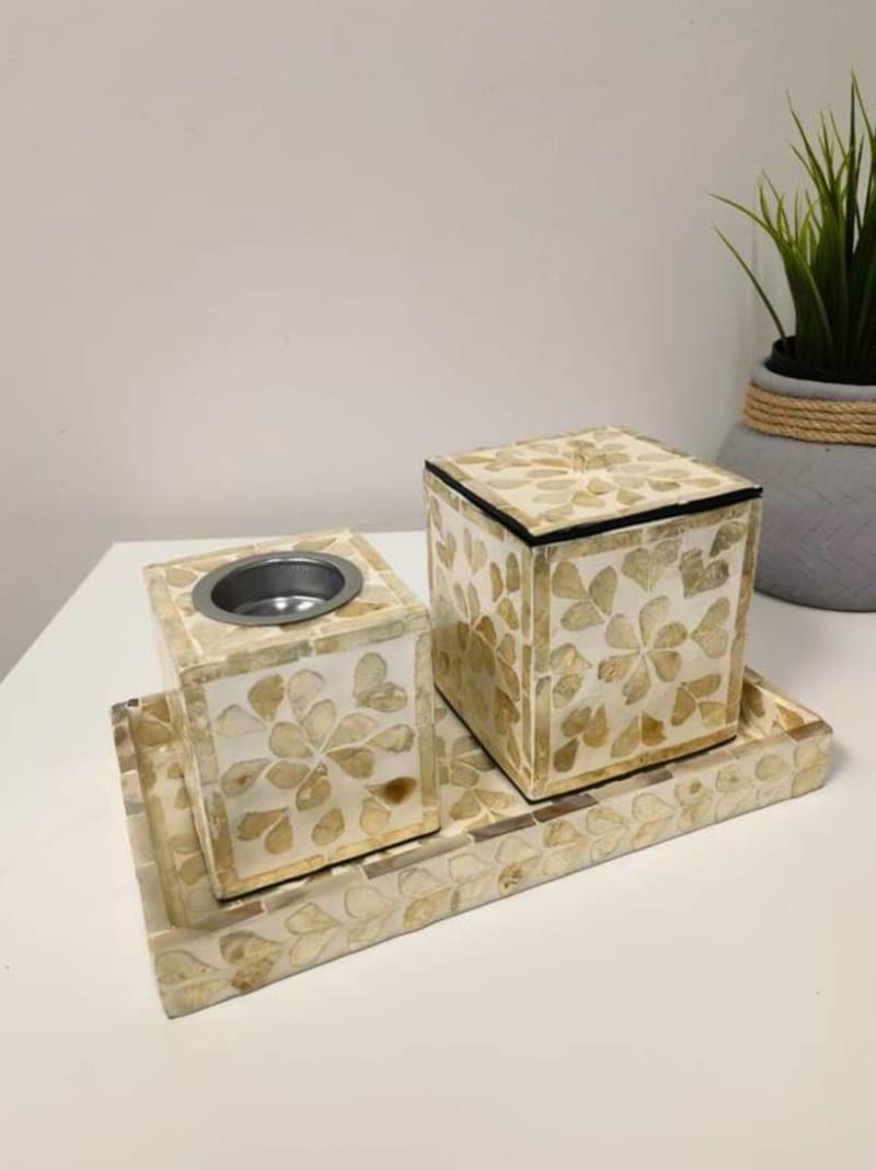 Mother Of Pearl Bakhoor Incense Burner