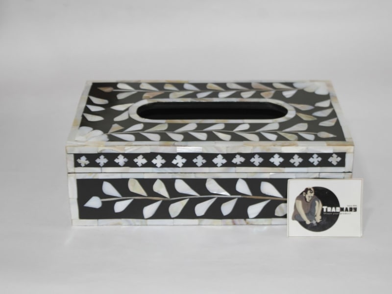 Premium Mother Of Pearl Inlay Tissue Box