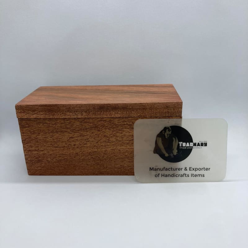 Handmade Wooden Attar Box With Magnet in Acacia Wood