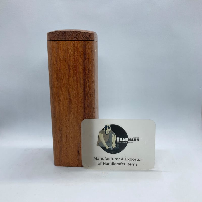 Handmade Wooden Attar Box with Magnetic Flip Lid in Acacia Wood