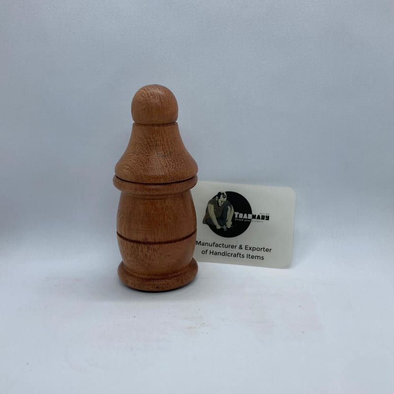 Handmade Wooden Attar Bottle in Acacia Wood