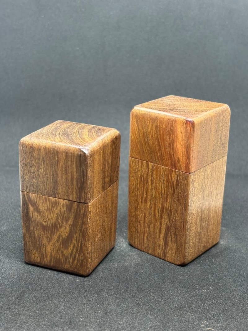 Handmade Roll-On Attar Bottle in Acacia Wood