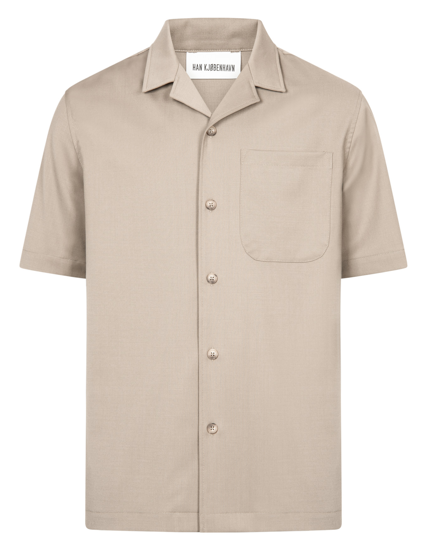 Summer Shirt Short Sleeve, Sand image number 4