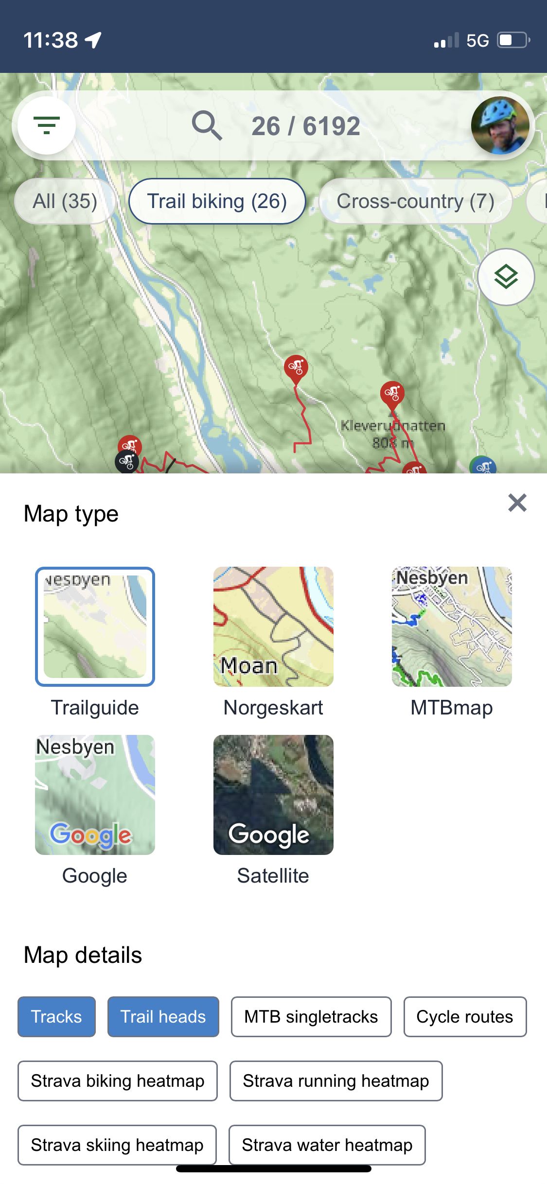 The map selector