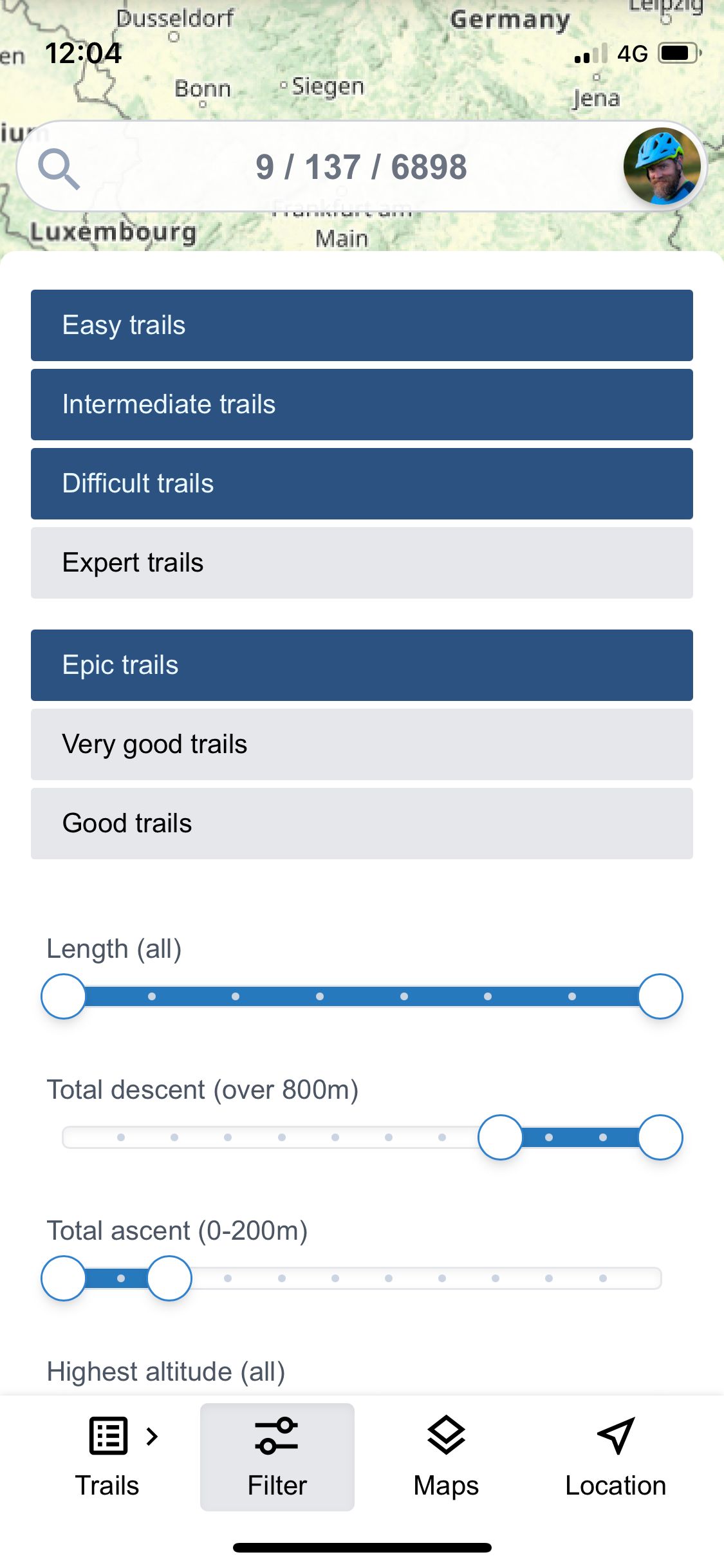 Trail filters