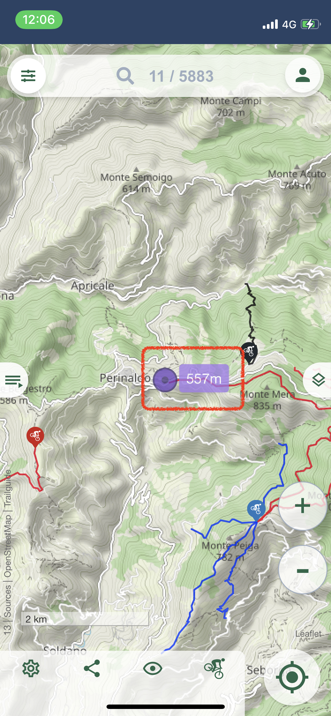 Voila! Trailguide will now always follow your location