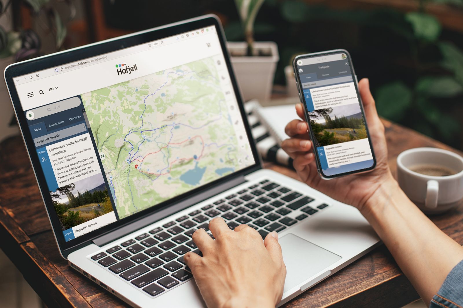 Seamless integration on website and app