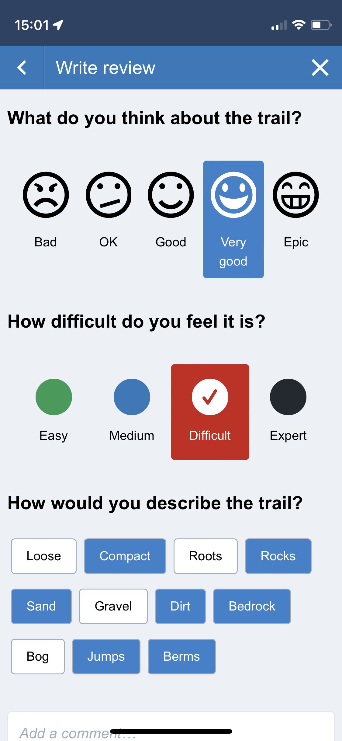 Leave a review and let others know what you think about a trail