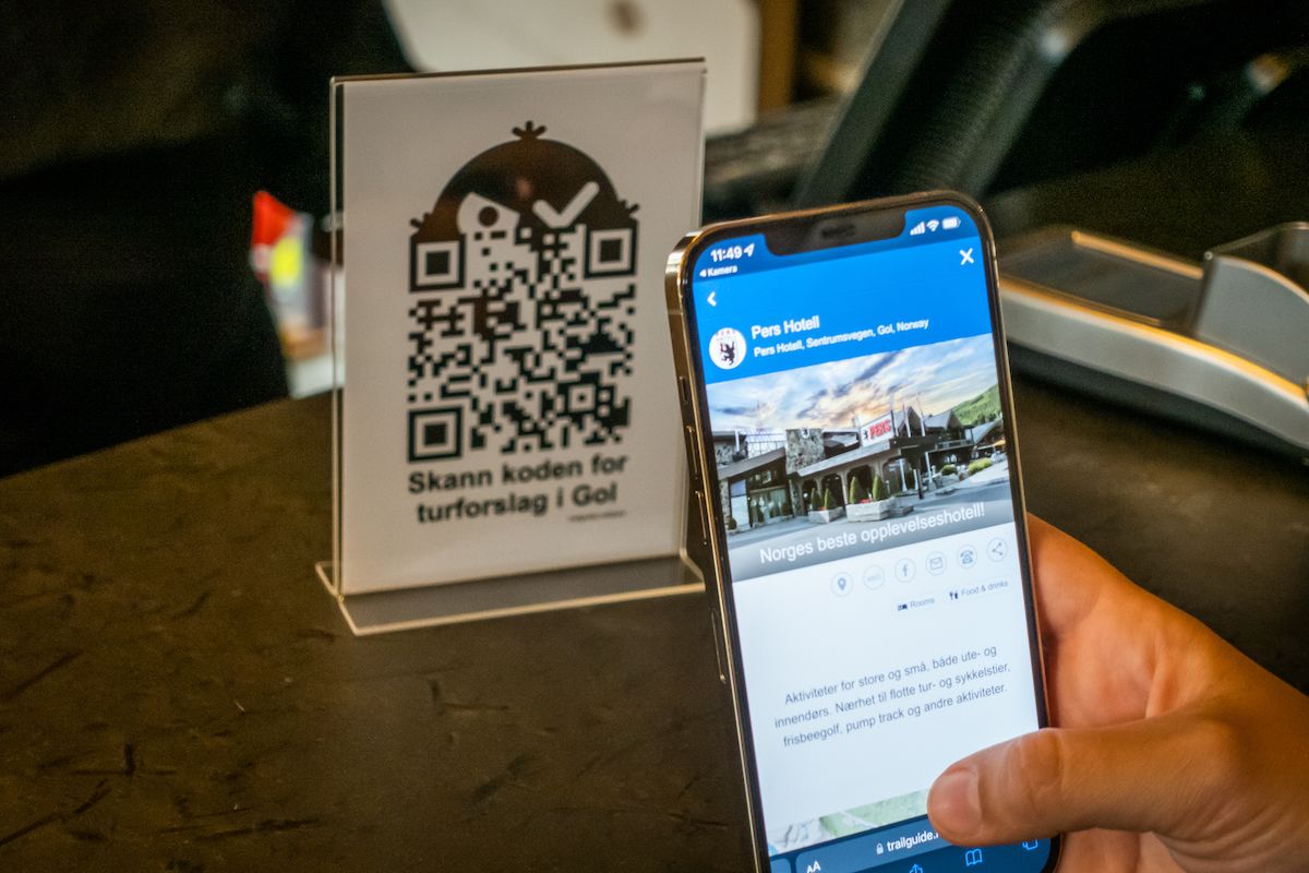 Gjør din digitale turguide tilgjengelig via QR-koder der de møter deg