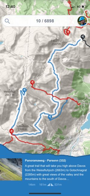 Tracks on map