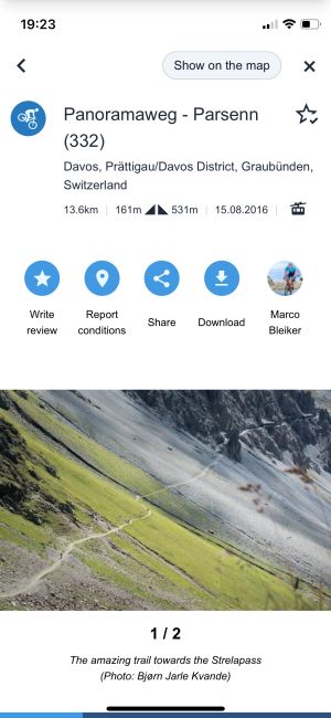 Detailed trail info