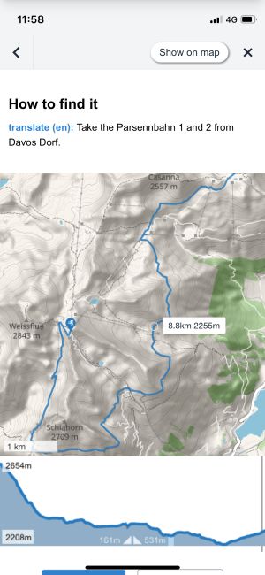 Height profiles of trails