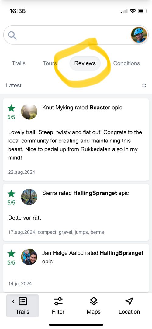 Browse reviews