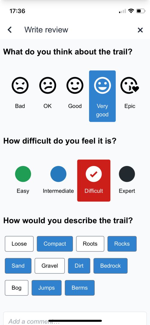 Write a trail review