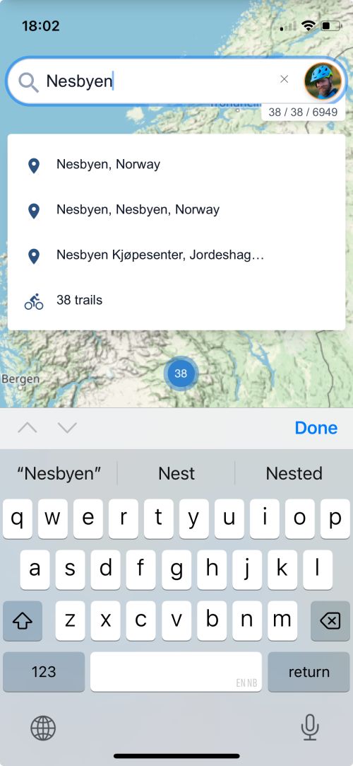 Search for places