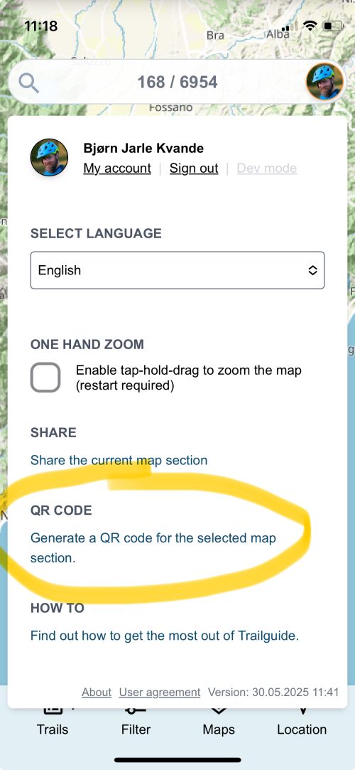 Create a QR code