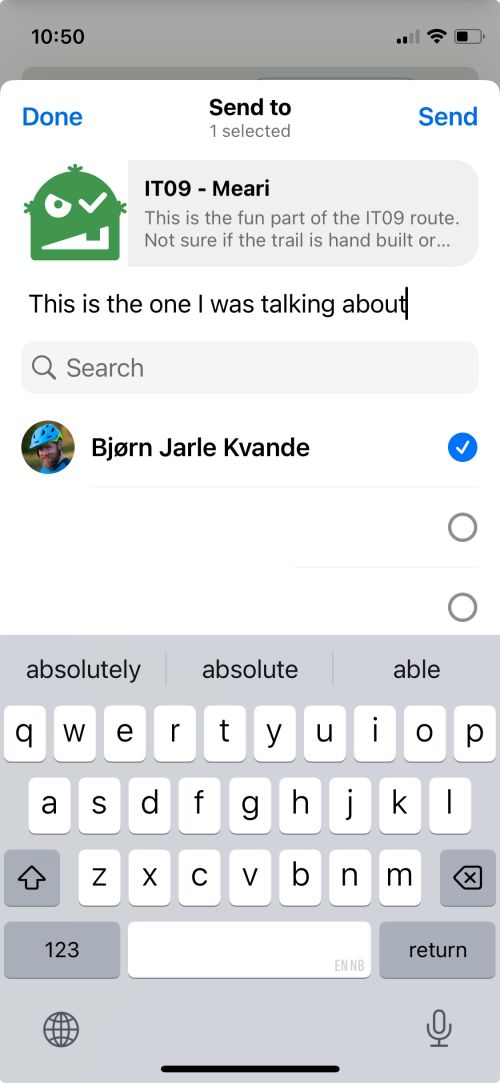 Send message