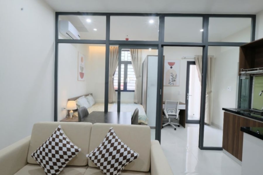 1 Bedroom Apartment for Rent in Phan Tứ, Ngũ Hành Sơn, Da Nang — 12 triệu — photo 2 of 9