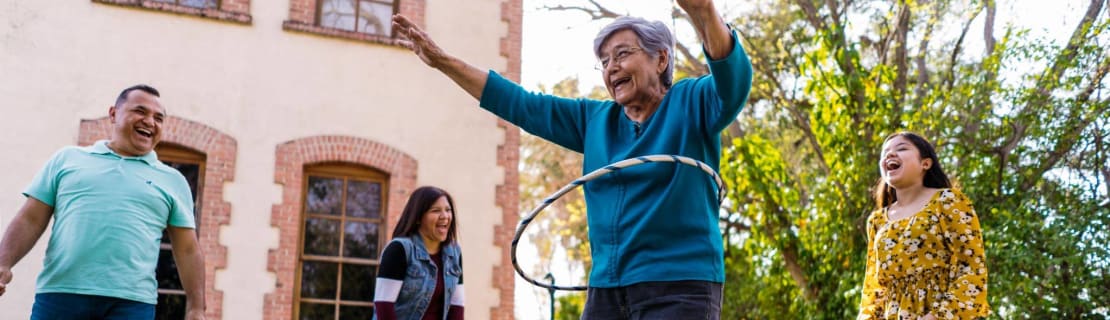 Abuelita With A Hula Hoop