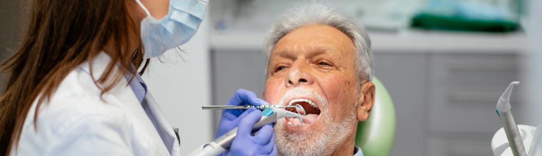Senior Man At The Dentist