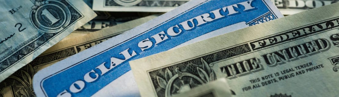Social Security Card With Dollars