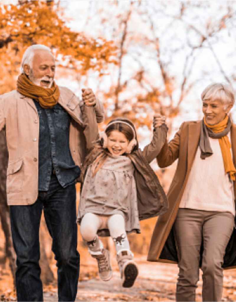 Grandparents with grandchildren