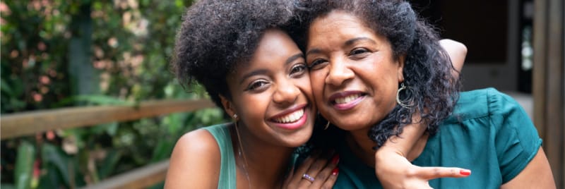 daughter and mother