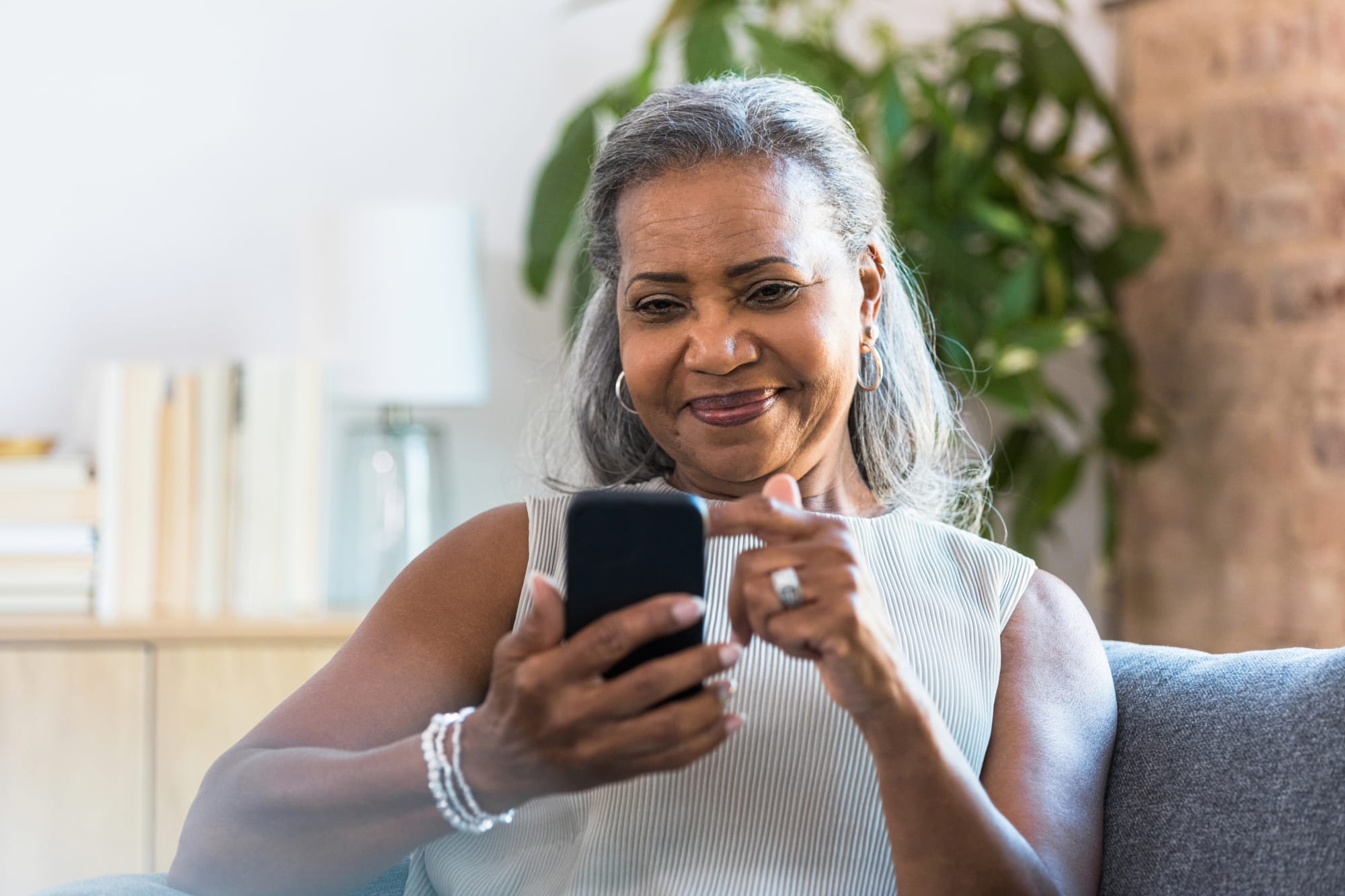 Senior Lady On Phone