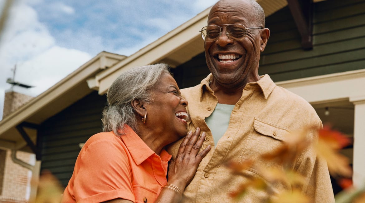 AMP Laughing Couple Outside