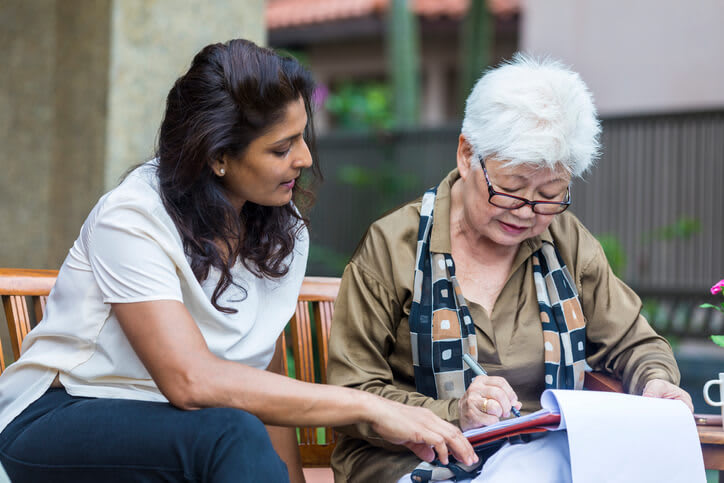 Lawyer Working With Her Client