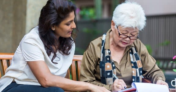 Lawyer Working With Her Client