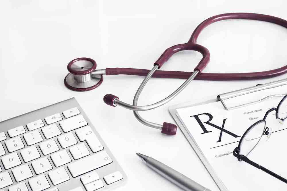 Stethoscope and prescription