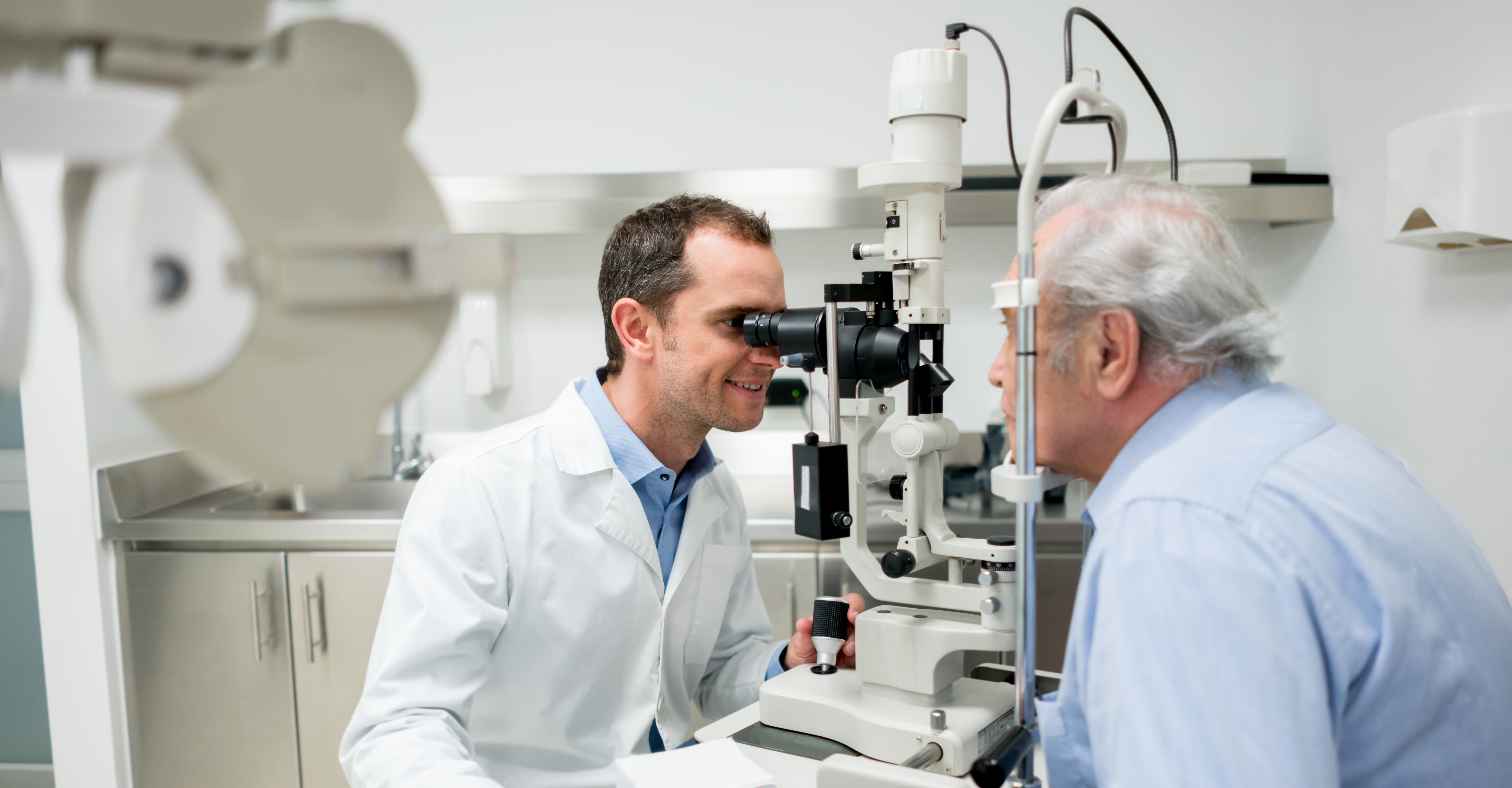 Man Eye Exam Eyesight Vision Test