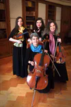 Odeon Quartett mit Instrumenten für Hochzeit