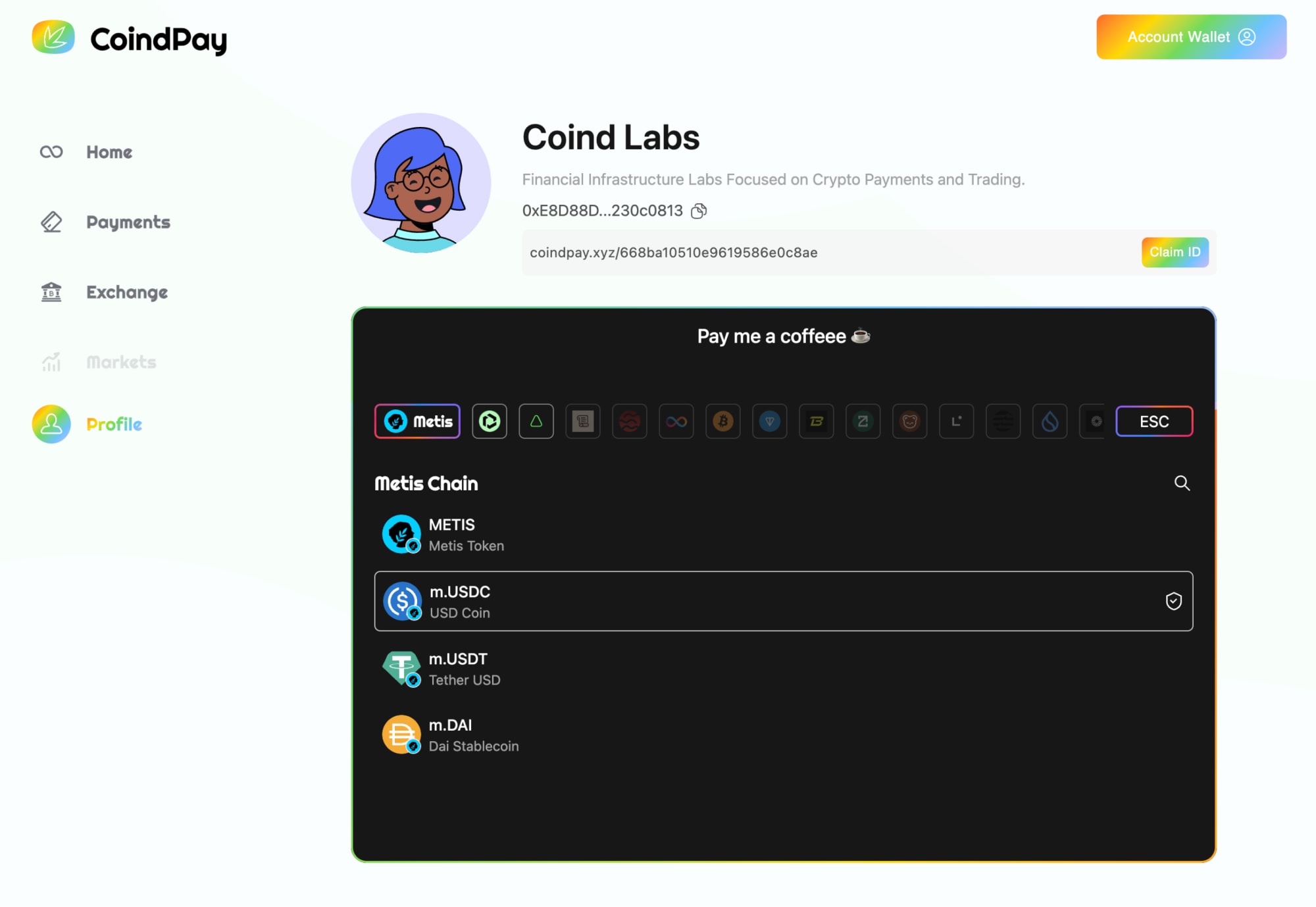 CoindPay Profile_01