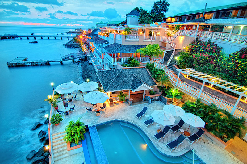 Beach resort in Dominica - Visa free countries for Nigerians