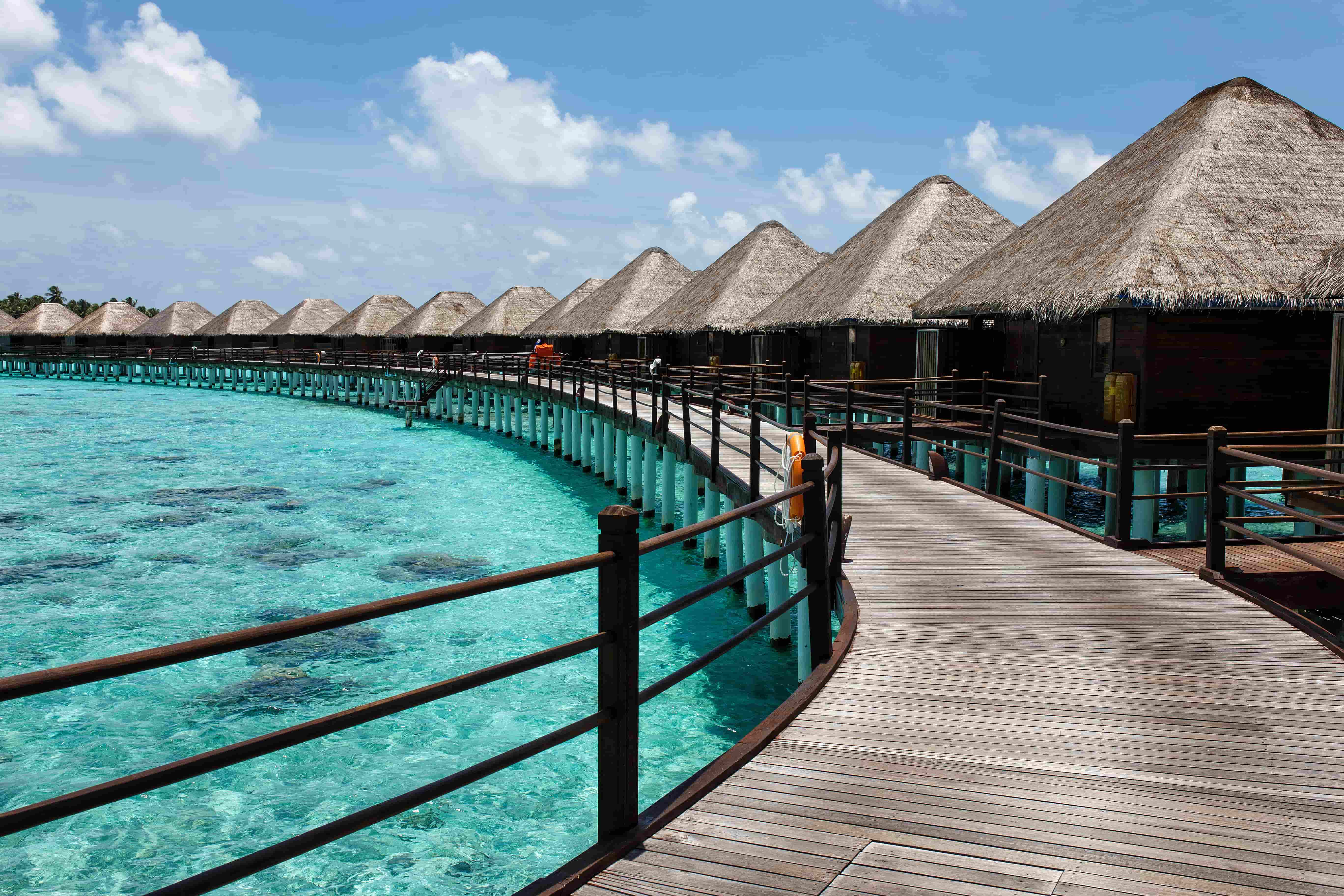 Overwater Bungalows in Maldives - Visa free countries for Nigerians