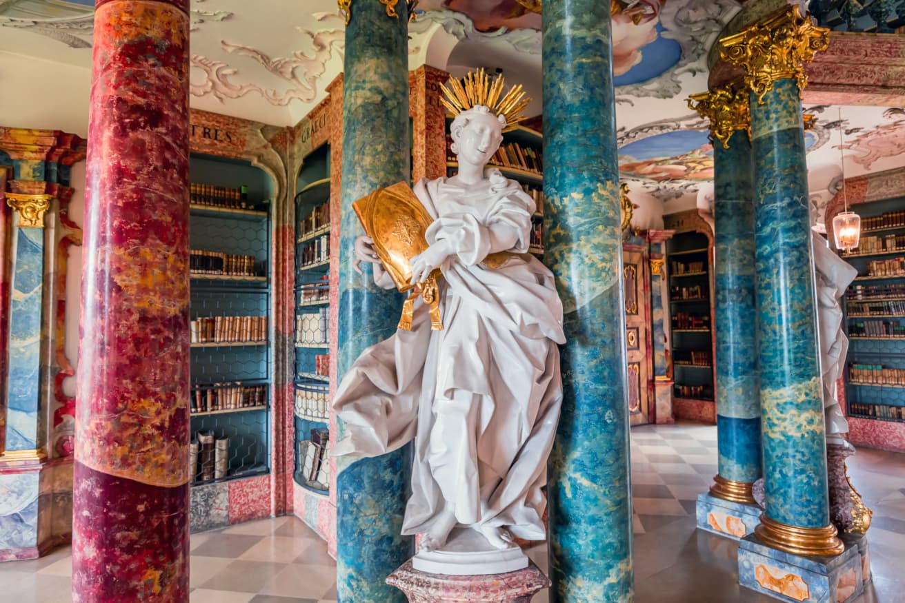 HISTORIC LIBRARIES - Wiblingen Abbey Library