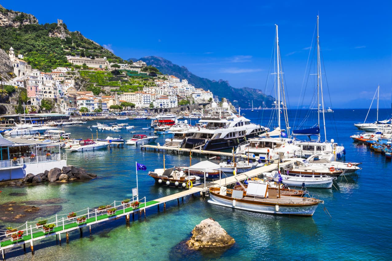 Visit Amalfi Coast. Take a boat trip to Capri, Italy - Best places to visit in Europe