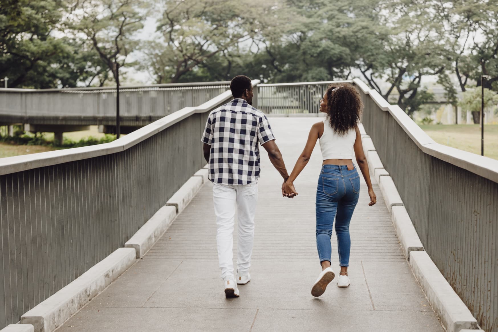 Couples heading out for a morning walk - A GUIDE TO PLANNING A STRESS-FREE VACATION - travelbeta blog
