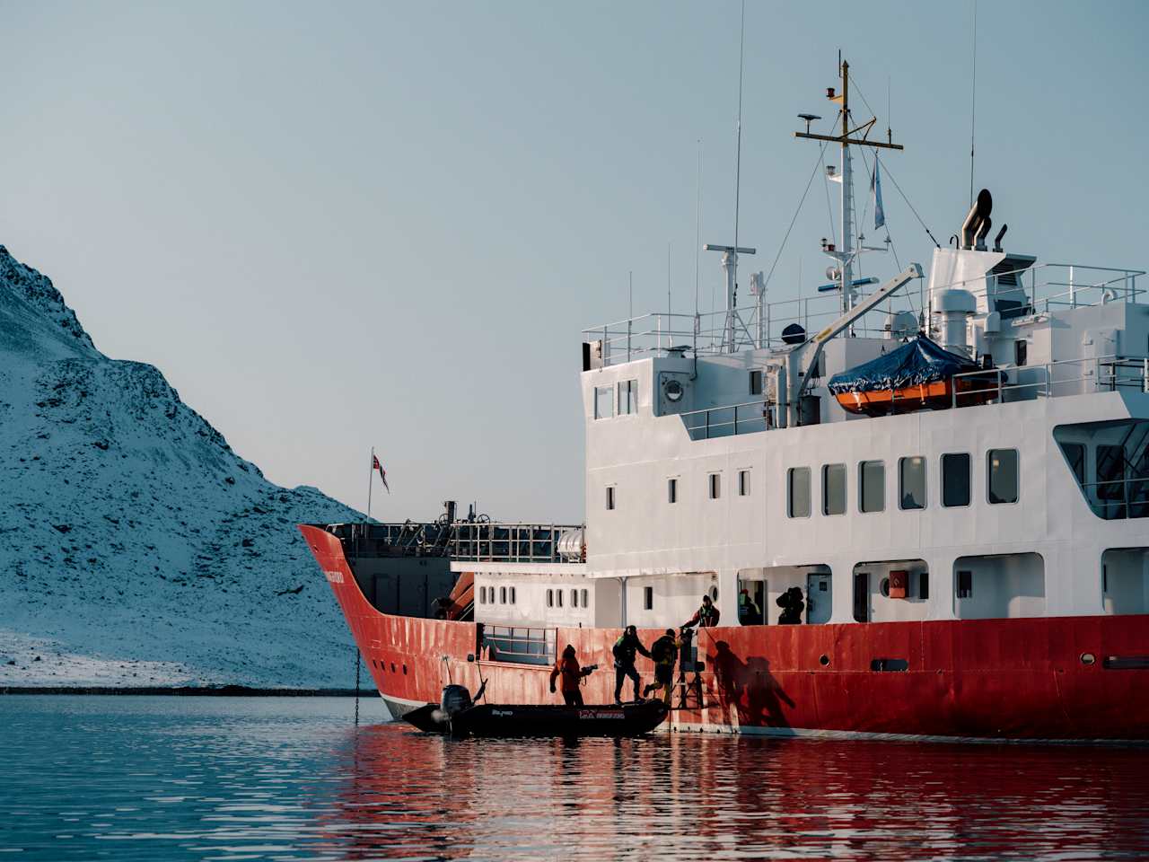MV Vikingfjord Launching zodiacs Vikingfjord Secret Atlas