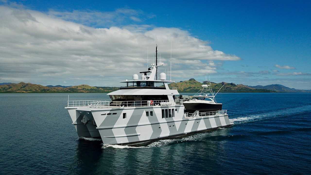 An expedition build Superyacht comfort