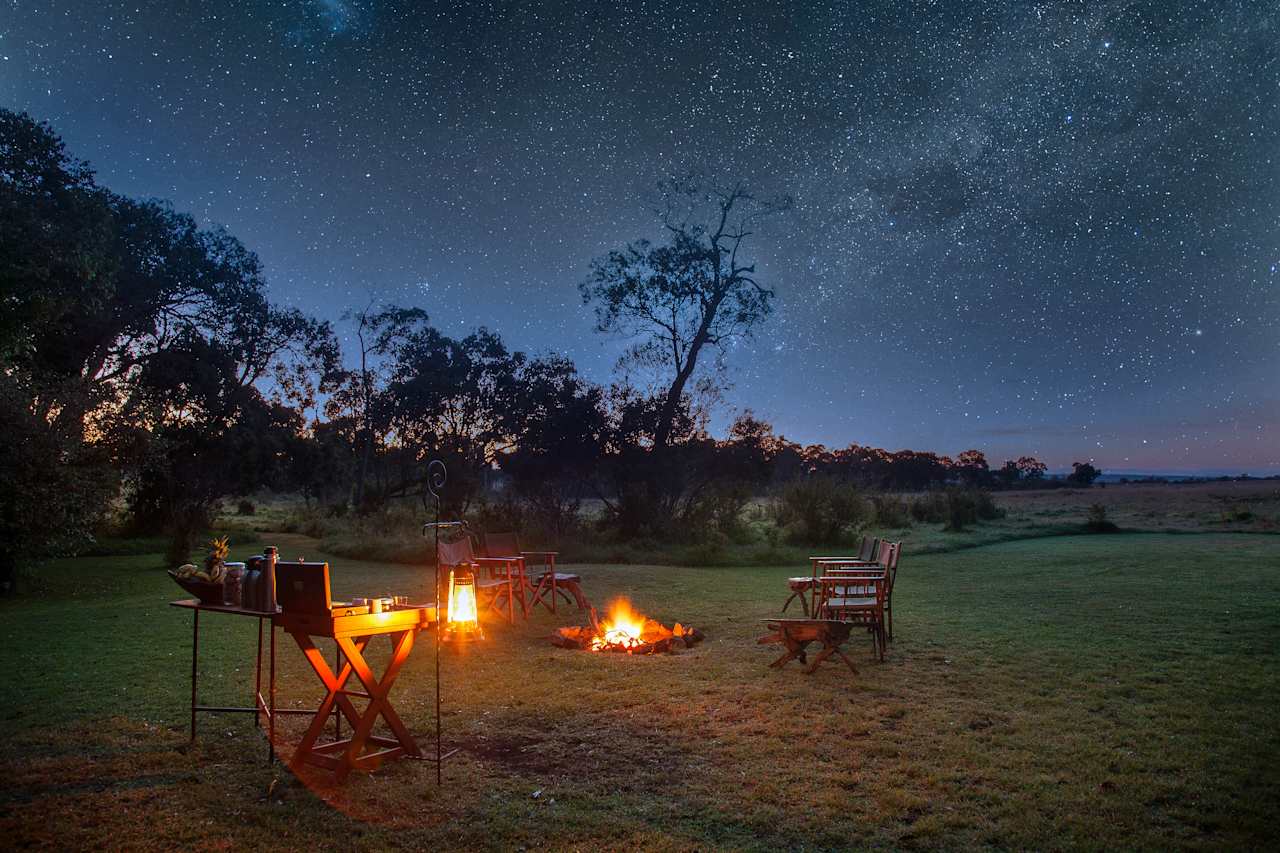 Camp in the Mara