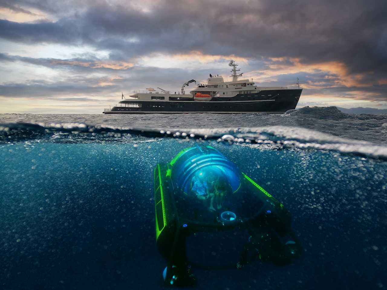 Ship sub Antarctica tours