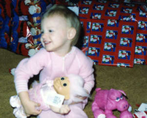 Old Picture of Jayme with a new troll on christmas