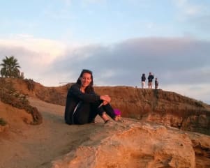 Jayme photographing me at Sunset Cliffs