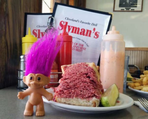 Oswald at Slyman's Restaurant in Cleveland, OH, USA